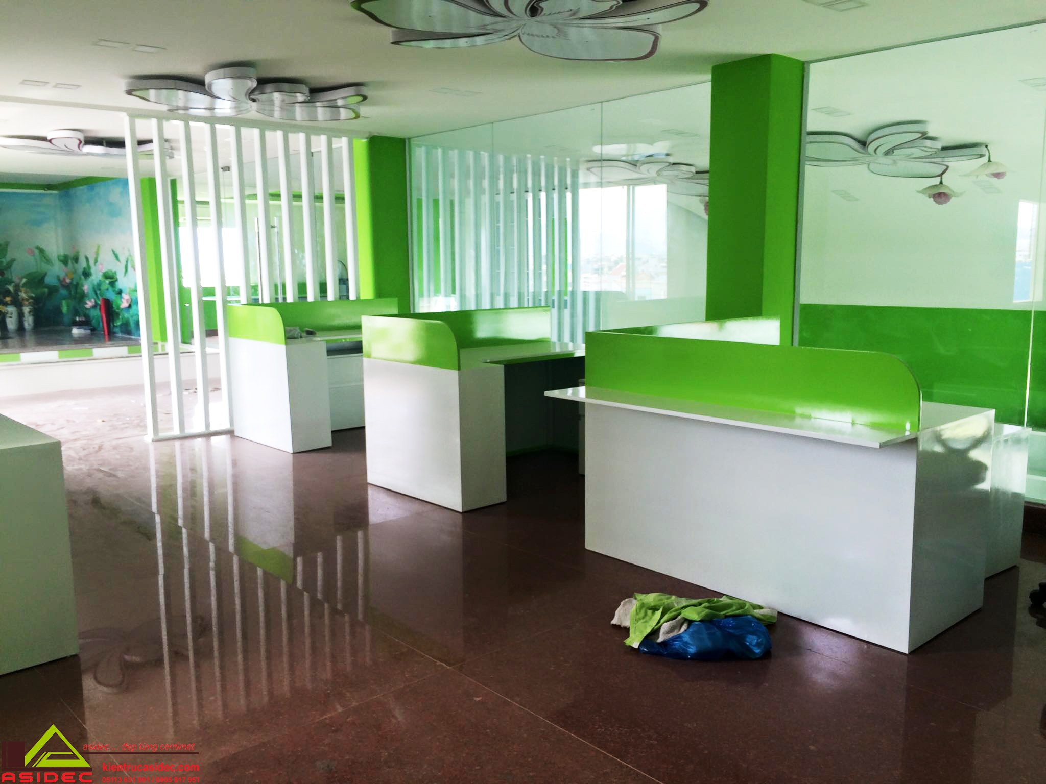 NỘI THẤT VĂN PHÒNG ẨM THỰC TRẦN GIAI ĐOẠN 1